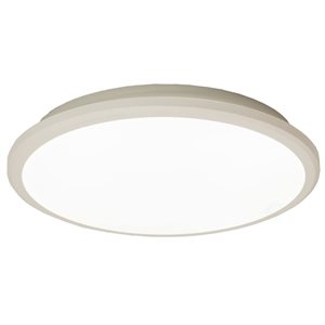 Quickway Imports LED Ceiling Light 12-in with White Trim 6500K Daylight - Set of 4