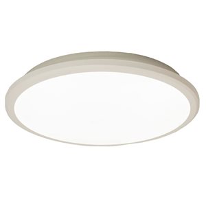 Quickway Imports LED Ceiling Light 15.5-in with White Trim 6500K Daylight - Set of 4