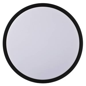 Quickway Imports LED Ceiling Light 15.5-in with Black Trim 6500K Daylight - Set of 4