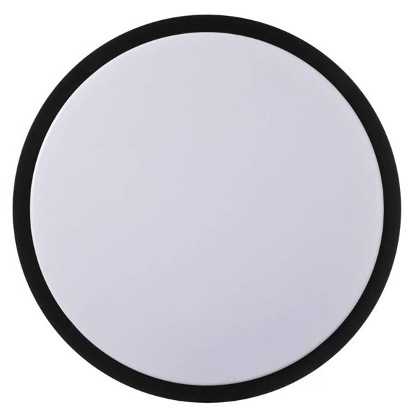 Quickway Imports LED Ceiling Light 15.5-in with Black Trim 6500K Daylight - Set of 4