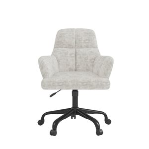 Chaise de bureau Lazare Brassex pivotante à hauteur ajustable en gris