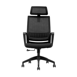 Chaise de bureau Jackson Brassex pivotante à hauteur ajustable en noir