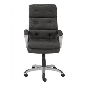 Chaise de bureau ergonomique Brassex pivotante à hauteur ajustable en gris