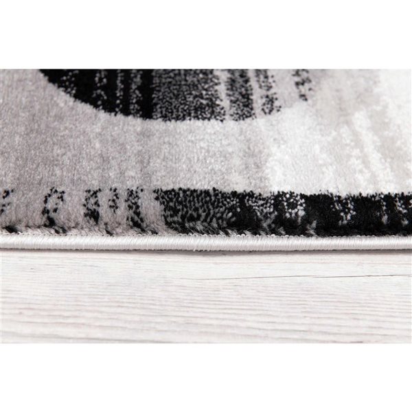 Rug Branch Modern Montage 2 x 6-ft Grey Indoor Runner Rug
