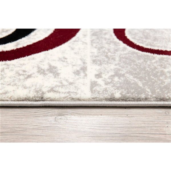 Rug Branch Modern Montage 2 x 9-ft Red Indoor Runner Rug