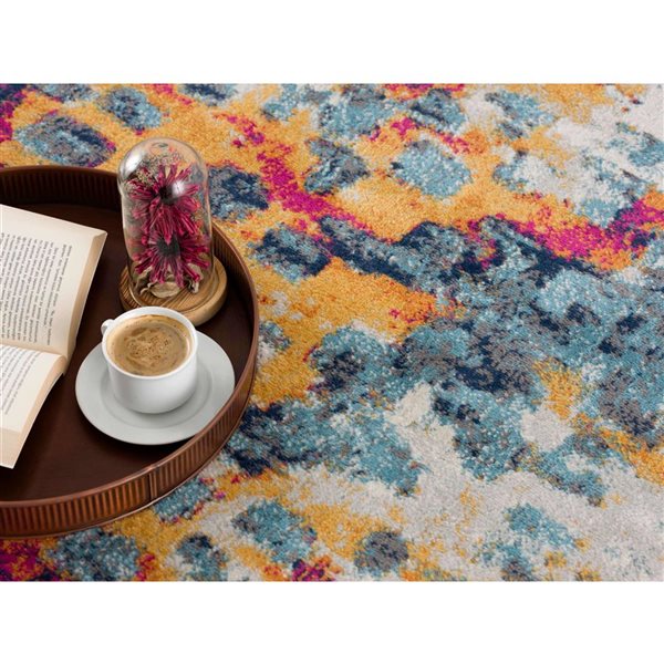 Rug Branch Modern Savannah 2 x 16-ft Multi Indoor Runner Rug