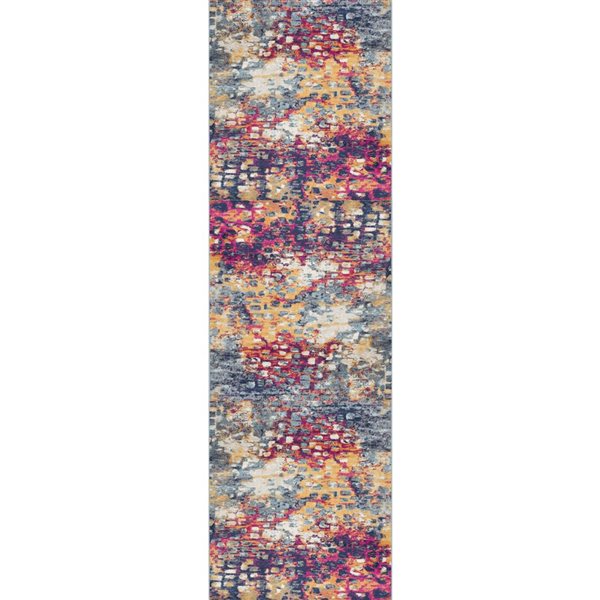 Rug Branch Modern Savannah 2 x 17-ft Multi Indoor Runner Rug ...