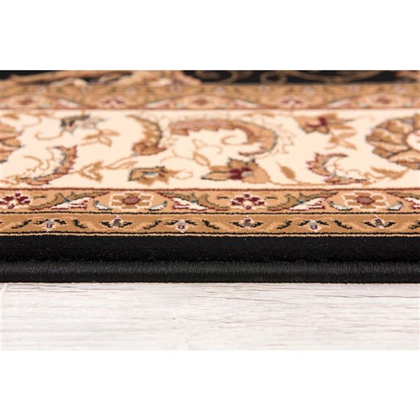 Rug Branch Traditional Majestic 2 W x 9-ft L Beige and Blue Rectangular Indoor Runner Rug