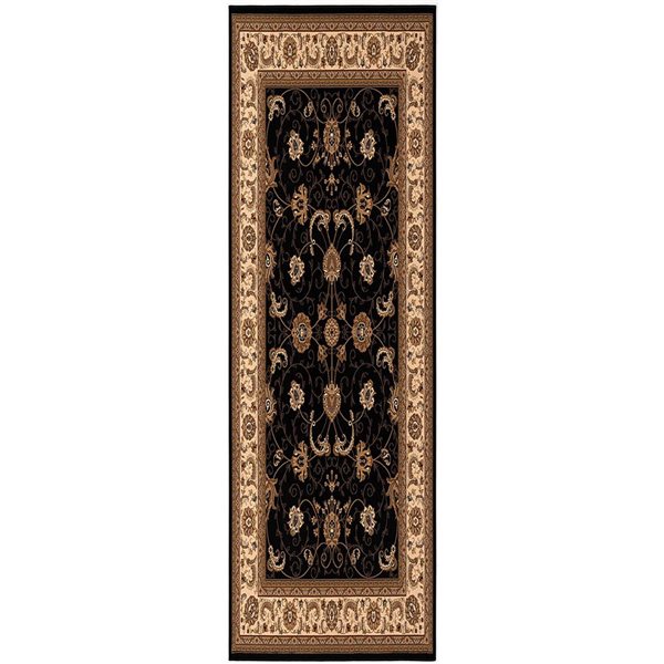 Rug Branch Traditional Majestic 2 W x 9-ft L Beige and Blue Rectangular Indoor Runner Rug