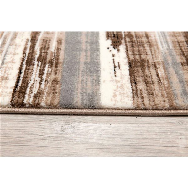 Rug Branch Modern Montage 2 x 7-ft Beige Indoor Runner Rug