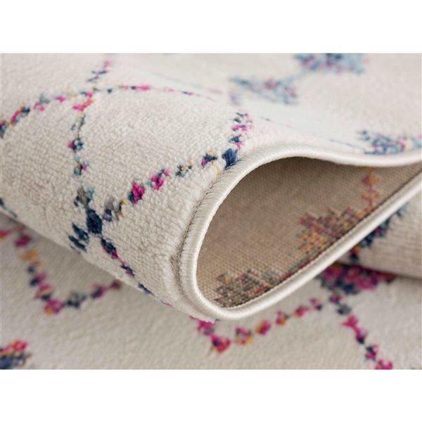 Rug Branch Modern Savannah 2 W x 14-ft L Cream Rectangular Indoor Runner Rug