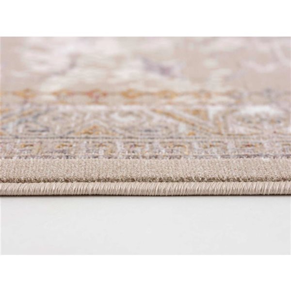 Rug Branch Modern Amalfi 2 x 7-ft Beige Indoor Runner Rug