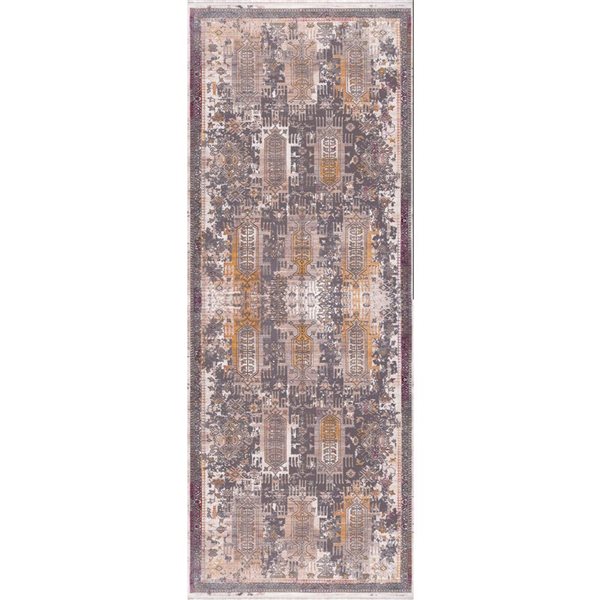 Rug Branch Modern Amalfi 2 x 7-ft Beige Indoor Runner Rug