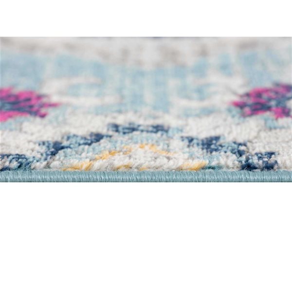 Rug Branch Modern Savannah 2 W x 11-ft L Blue Rectangular Indoor Runner Rug