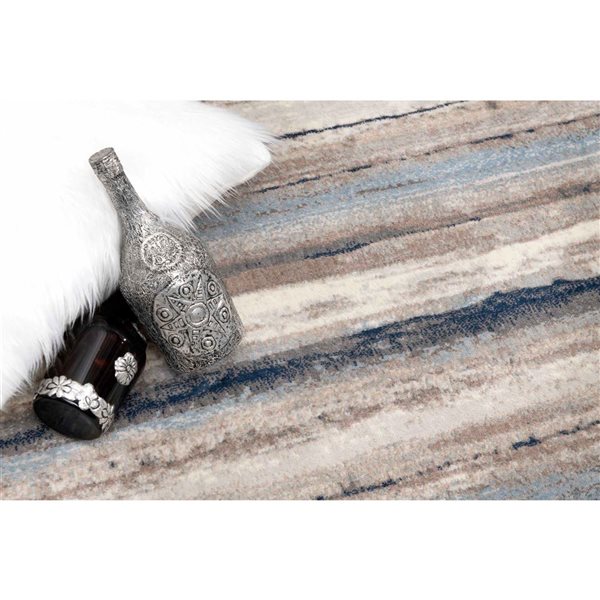 Rug Branch Modern Havana 2 W x 11-ft L Blue Rectangular Indoor Runner Rug