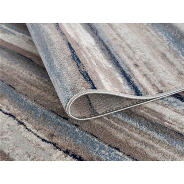 Rug Branch Modern Havana 2 W x 11-ft L Blue Rectangular Indoor Runner Rug