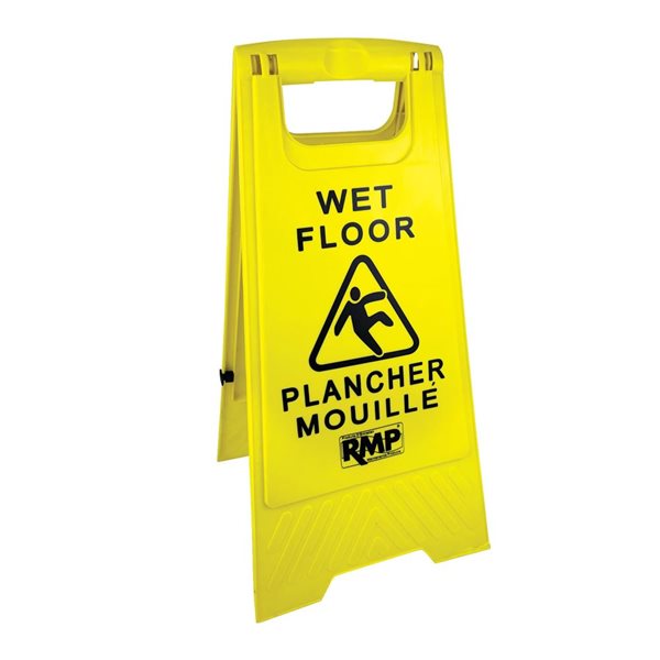 First Aid Central 12 W x 24-in H Yellow Wet Floor Sign