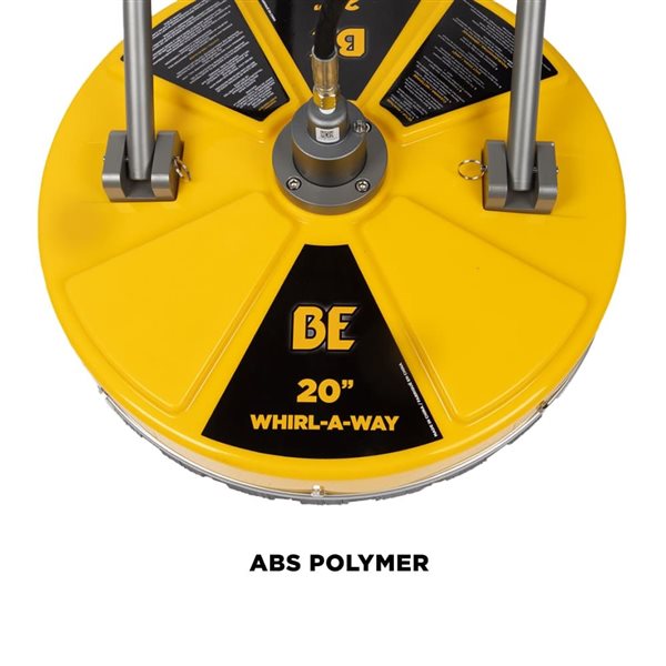 BE Power Equipment Whirl-A-Way 4000 PSI 20-in W Commercial Gas Pressure Washer Surface Cleaner