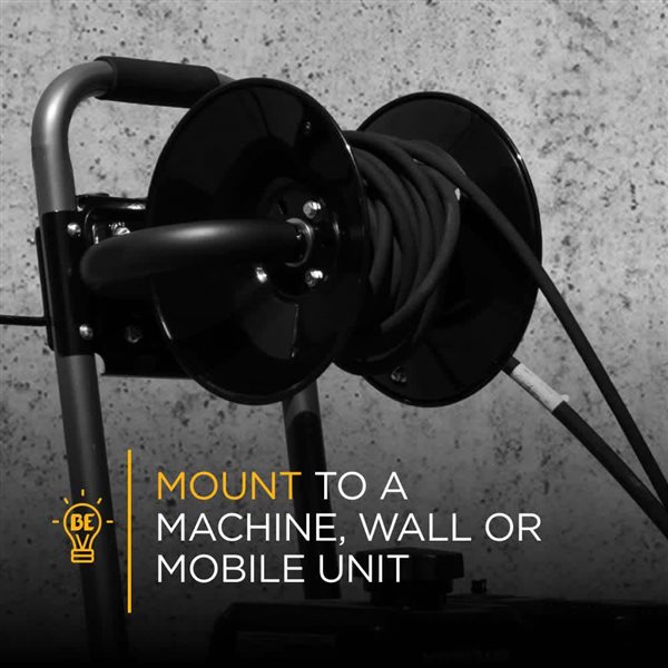 BE Power Equipment Pressure Washer 50-ft L x 3/8-in dia Hose Reel