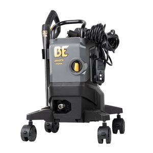 Laveuse à pression électrique à fil BE Power Equipment 2 500 lb/po² 1,8 gal/min à eau froide avec 4 roues 360°