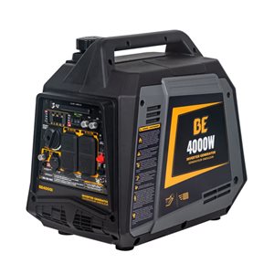 BE Power Equipment 4000 watts Copper Alternator Gas Powered Inverter Generator w/ 145cc Recoil Start Engine