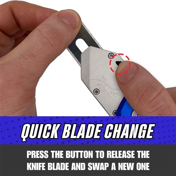 Rapid Edge 2-Pack Pivoting Carpet Knife with 5-Pack Carpet Blades