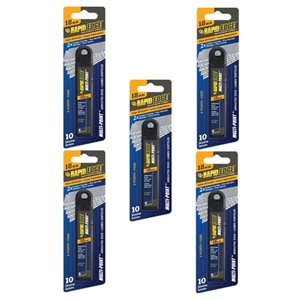 Lames dentelées sécables 18 mm Rapid Edge, 50 unités