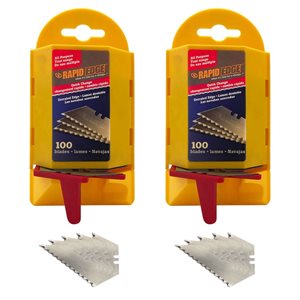 Ensemble de 100 lames rétractables dentelées Rapid Edge, 2 ensembles