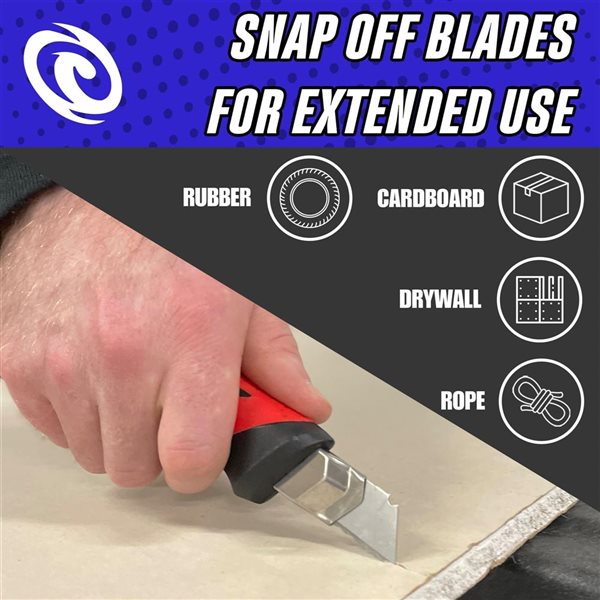 Rapid Edge 100-Pack 18 mm Serrated Snap-Off Blades