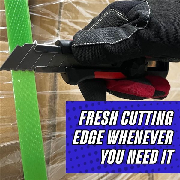 Rapid Edge 100-Pack 18 mm Serrated Snap-Off Blades