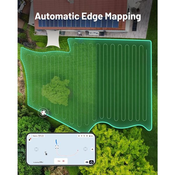 Mammotion LUBA 2 AWD 5000HX 20 V Robot Lawn Mower w/ 4G for Max 1.48 Acre