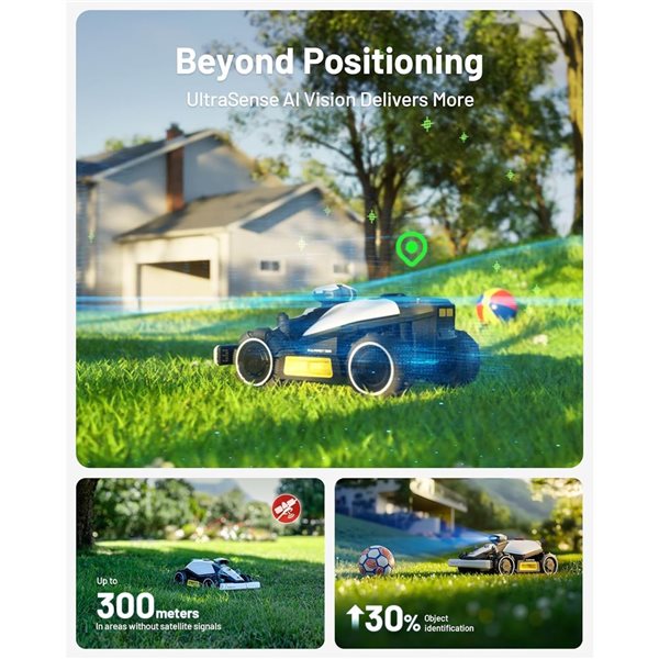 Mammotion LUBA mini AWD 800H 20 V Robot Lawn Mower w/ 4G for Max 0.25 Acre