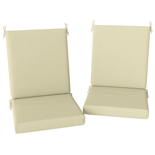 Coussins De Palette | Coussins De Chaise D'extérieur Lot De 3 Crème