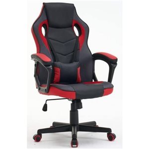 Chaise de jeu Arlo de Brassex, noir/rouge