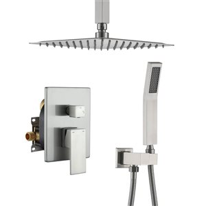 Clihome 2-way Built-In Shower System - Brushed Nickel