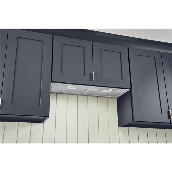 Broan 30-in Stainless Steel Built-In Convertible Range Hood Insert - 350 CFM Max Blower