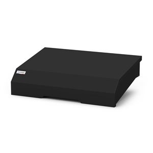LE MARQUIER Amalia 75 Protection Cover for Griddle 7 1/2 x 21 3/4 x 32-in - Black Steel