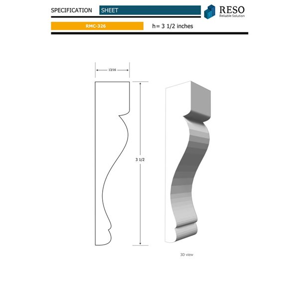 RESO RMC 326 20-Piece 13/16 x 3 1/2 x 85-in Primed Finger-Jointed Pine Casing Set - 140 lin.ft.