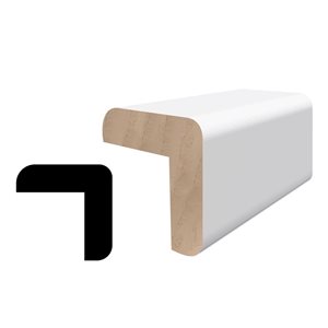 RESO RMM 205 5-Piece 1 1/8 x 1 1/8 x 96-in Primed Finger-Jointed Pine Corner Guard Set - 40 lin.ft.