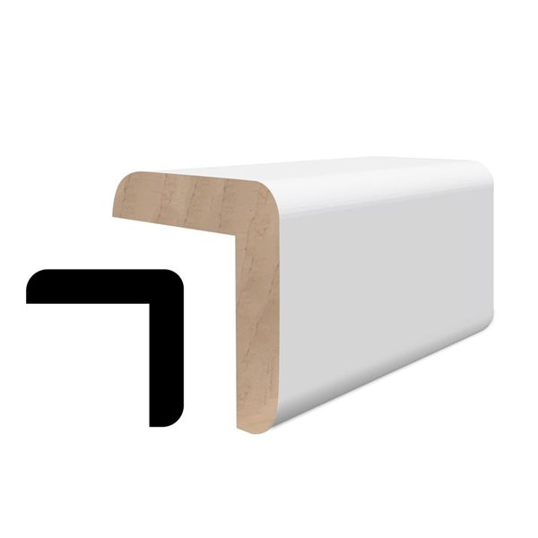 RESO RMM 204 10-Piece 1 5/16 x 1 5/16 x 96-in Primed Finger-Jointed Pine Corner Guard Set - 80 lin.ft.