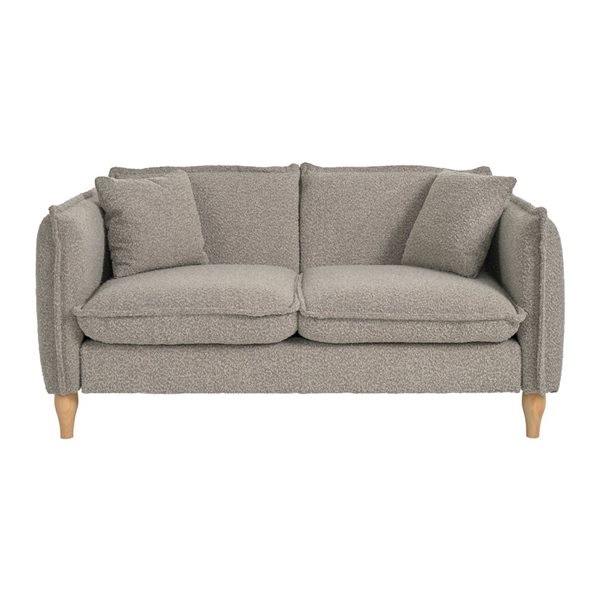 CorLiving Theodore Bouclé Fabric Loveseat - Grey
