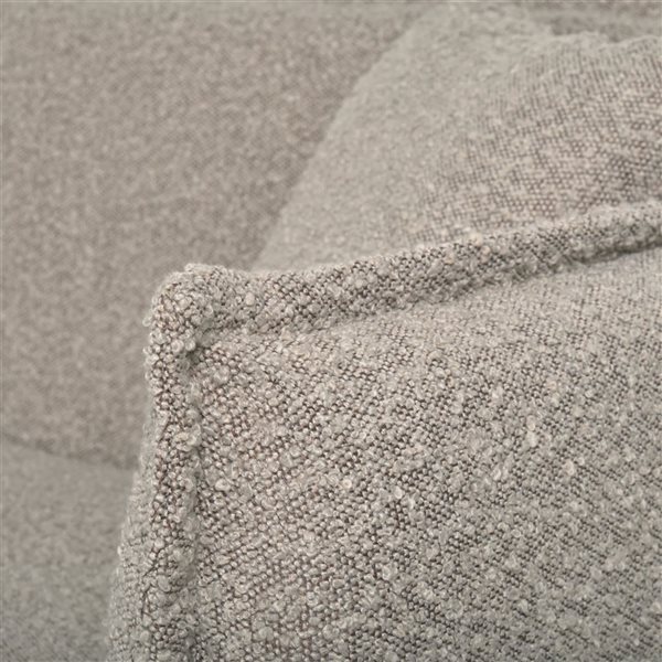 CorLiving Theodore Bouclé Fabric Sofa - Grey