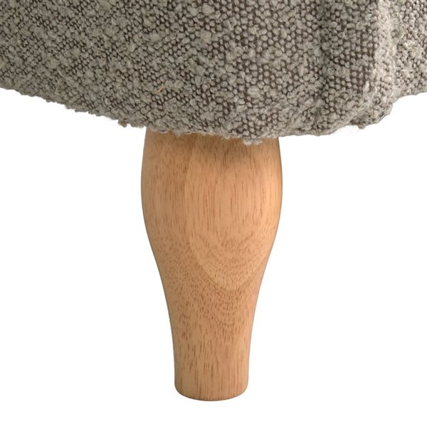 CorLiving Theodore Bouclé Fabric Sofa - Grey