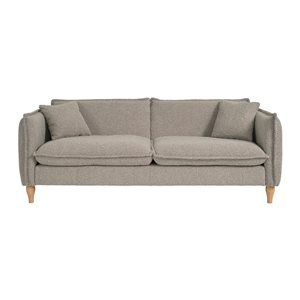 Canapé en tissu bouclé Théodore de CorLiving, gris