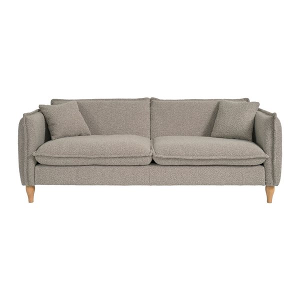 CorLiving Theodore Bouclé Fabric Sofa - Grey