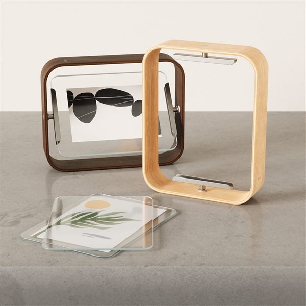 Cadre de photo Bellwood d'Umbra en bois d'hêtre, brun