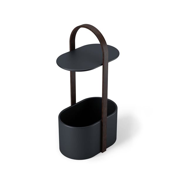Umbra Bellwood Wood/Metal Storage Table w/ Cable Management - Black