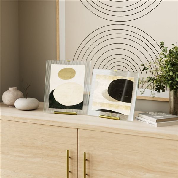 Umbra Flute Metal Picture Frame - Gold