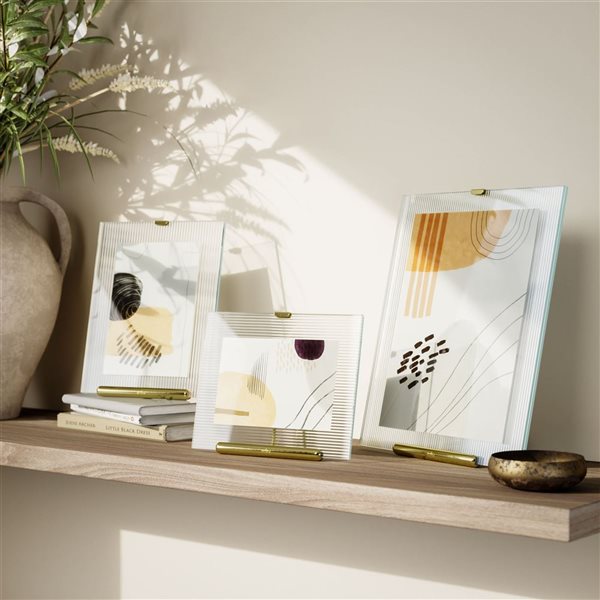 Umbra Flute Metal Picture Frame - Gold