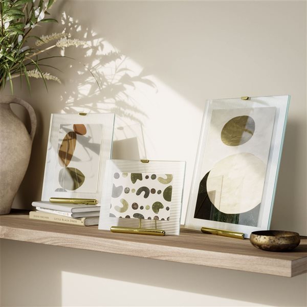 Umbra Flute Metal Picture Frame - Gold